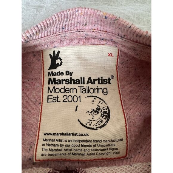 Marshall Artist Women's Classic Sweatshirt Size XL Pink Fleck Speckled Crew Neck - Picture 5 of 12